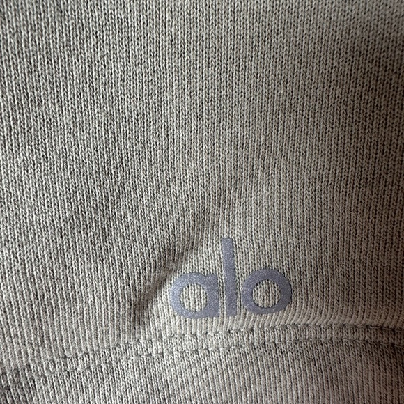 Alo Bae Hoodie in Limestone Green - Picture 6 of 6